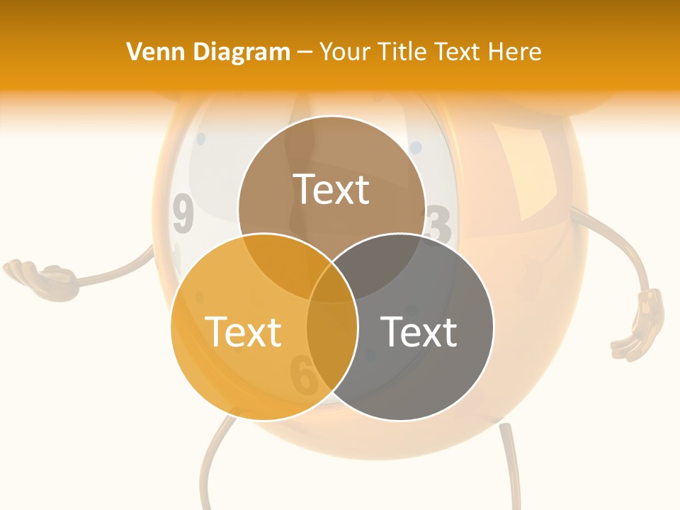 Gold Delay Time PowerPoint Template