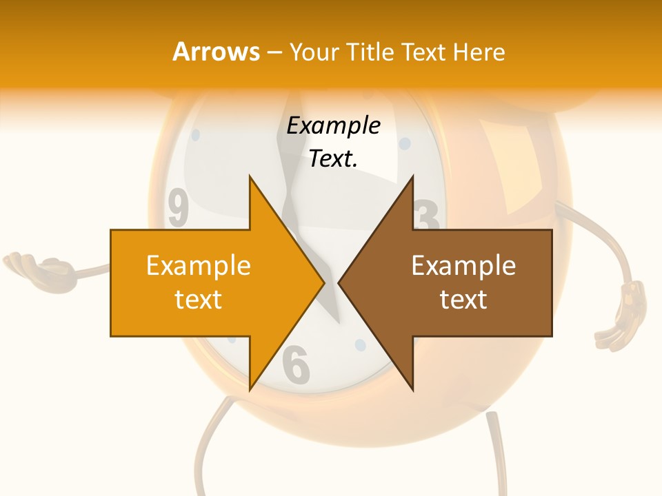 Gold Delay Time PowerPoint Template