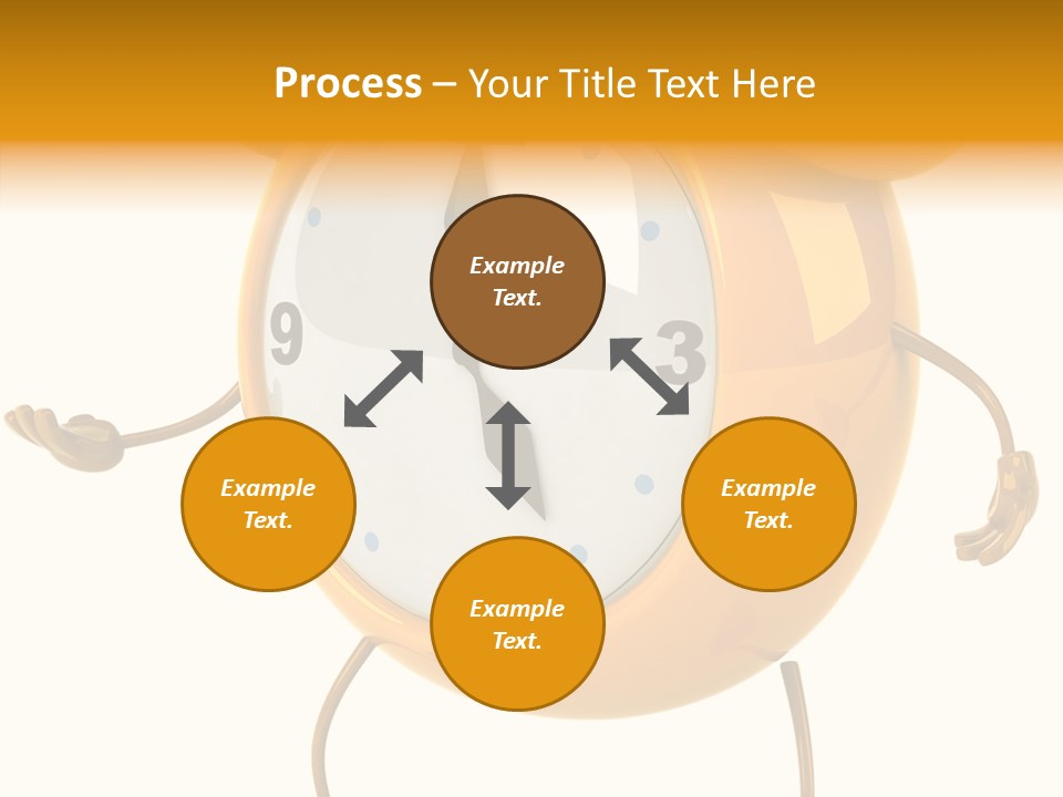 Gold Delay Time PowerPoint Template