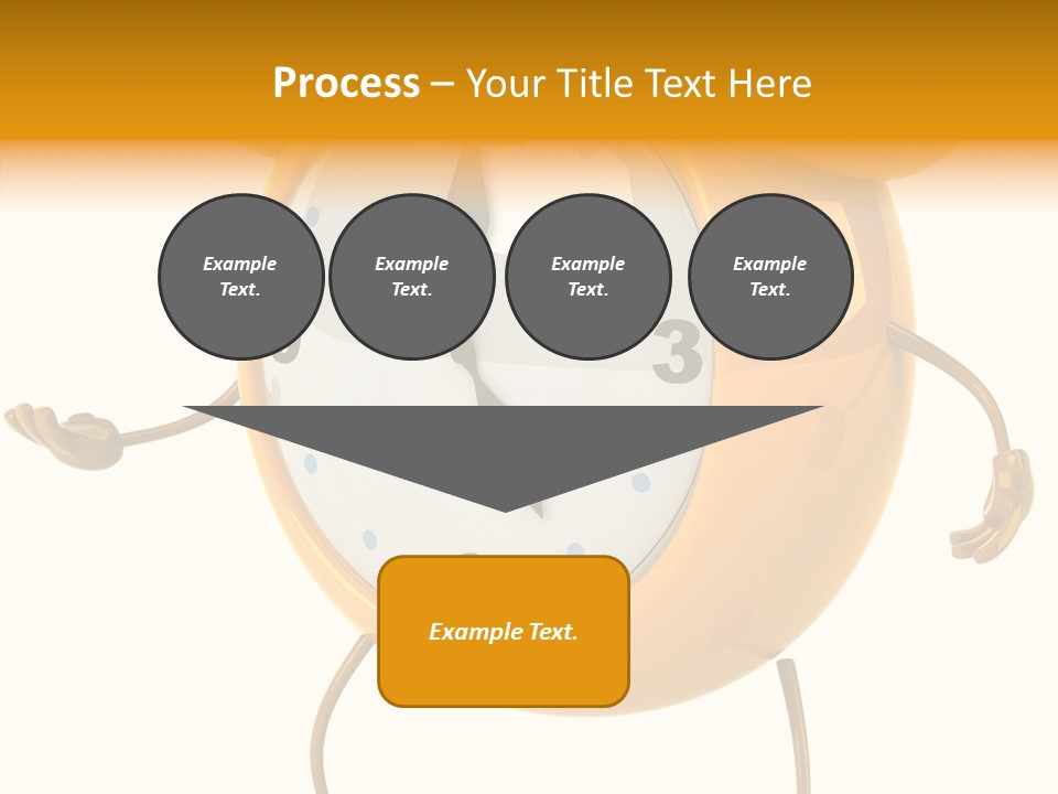 Gold Delay Time PowerPoint Template
