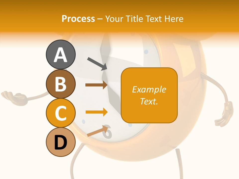Gold Delay Time PowerPoint Template
