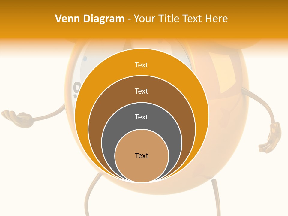 Gold Delay Time PowerPoint Template