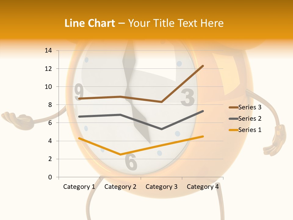 Gold Delay Time PowerPoint Template