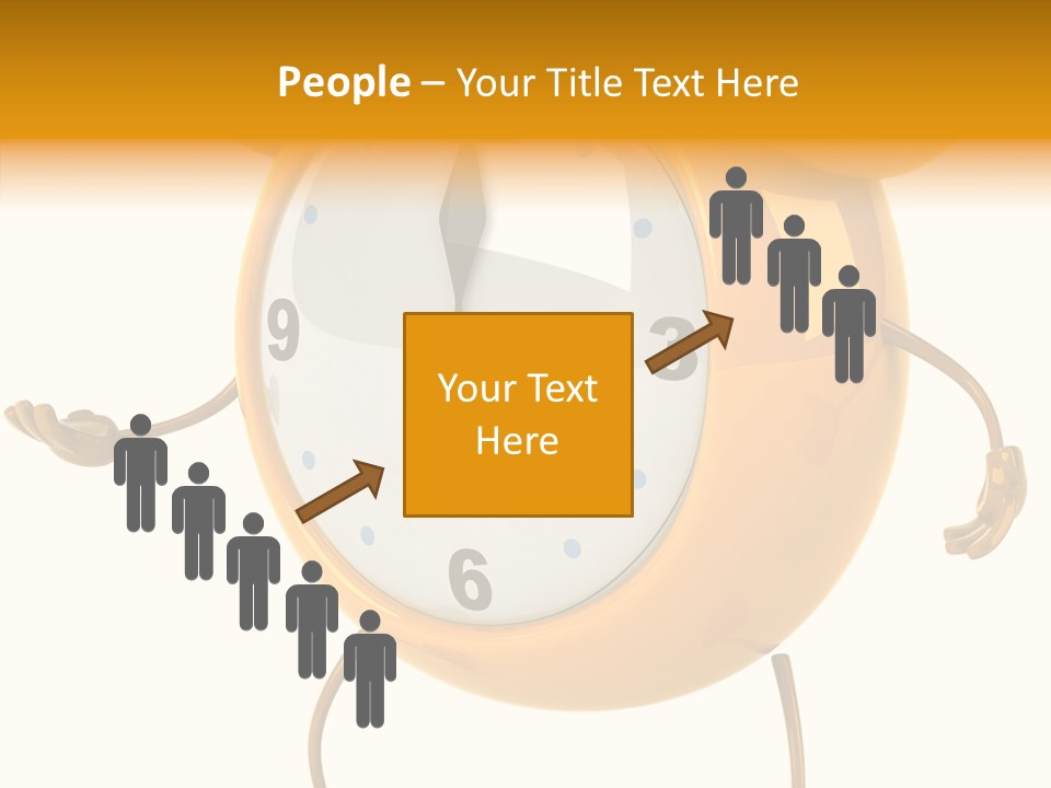 Gold Delay Time PowerPoint Template