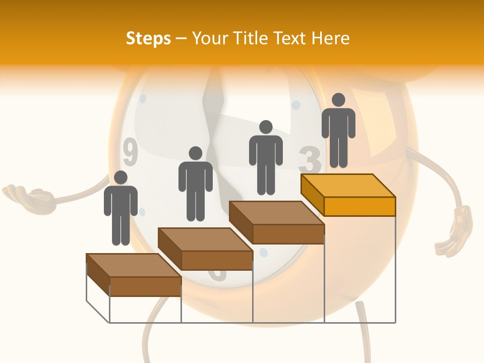Gold Delay Time PowerPoint Template