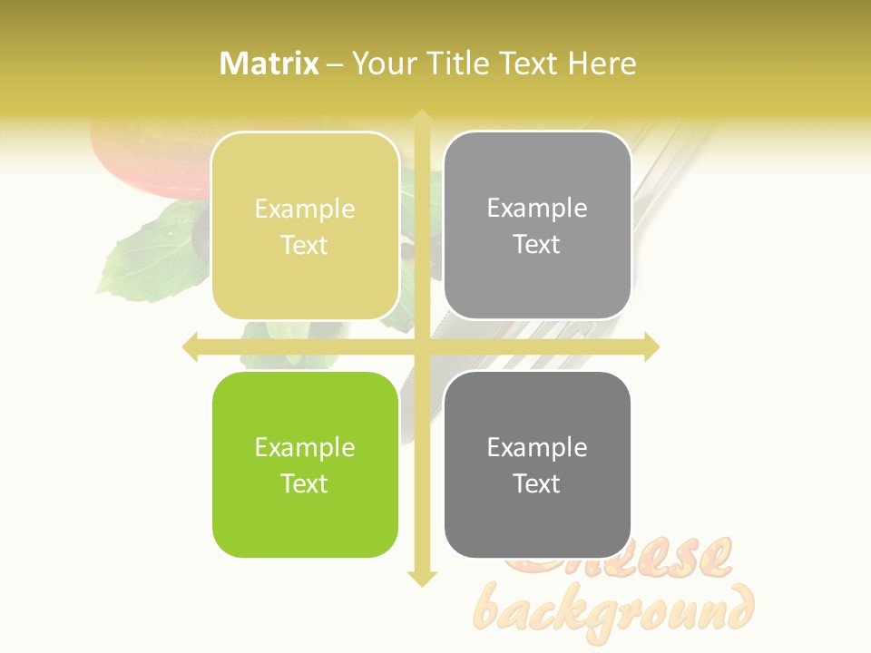 Glass Isolated Brie PowerPoint Template