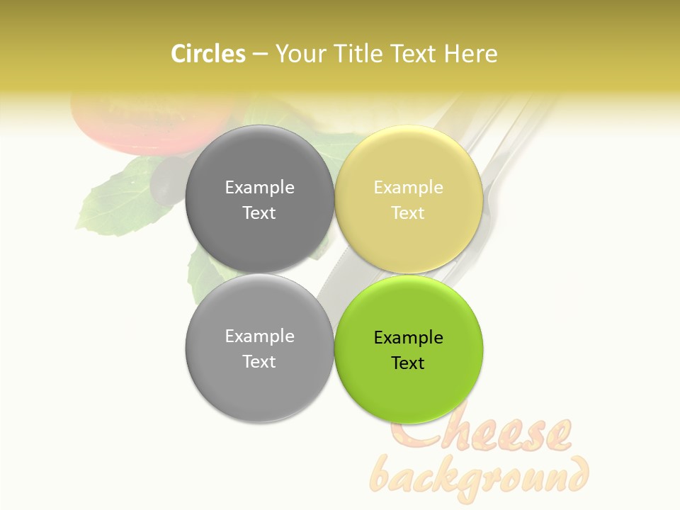 Glass Isolated Brie PowerPoint Template