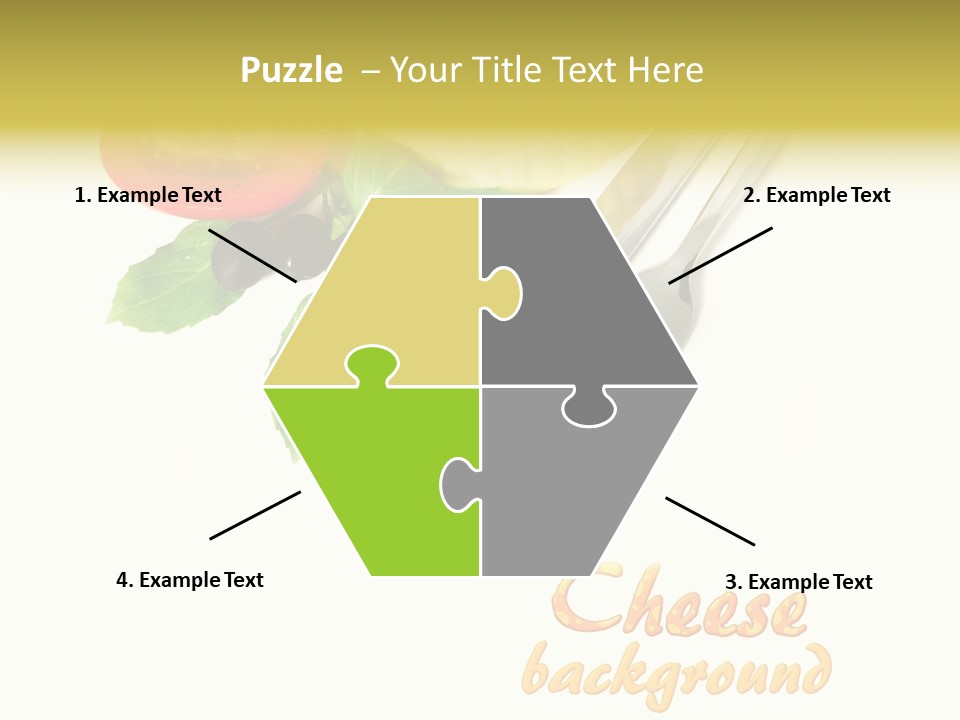 Glass Isolated Brie PowerPoint Template