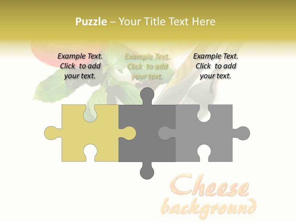 Glass Isolated Brie PowerPoint Template