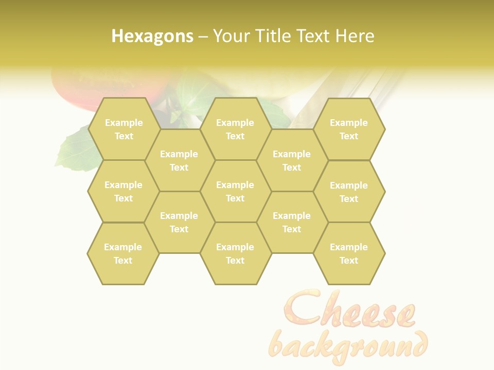 Glass Isolated Brie PowerPoint Template