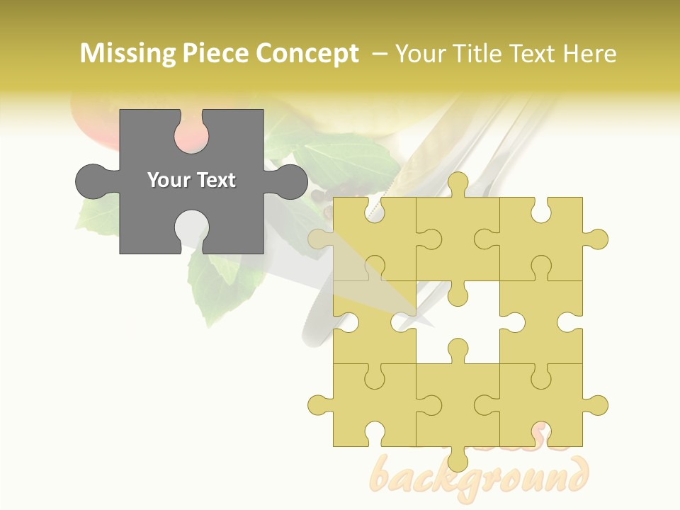 Glass Isolated Brie PowerPoint Template