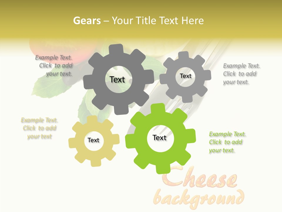 Glass Isolated Brie PowerPoint Template