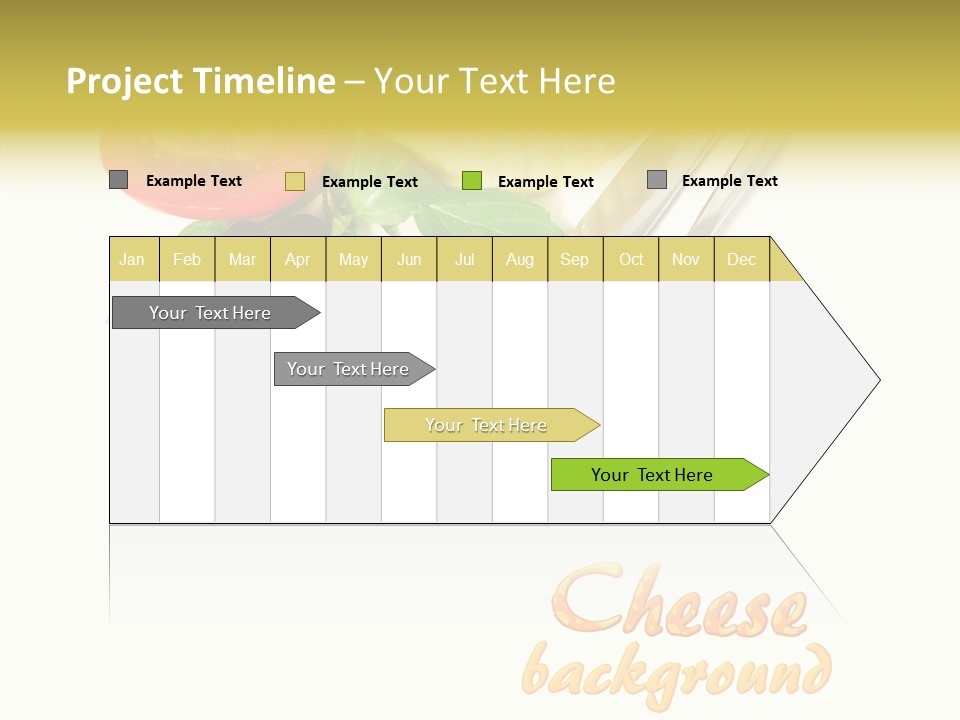 Glass Isolated Brie PowerPoint Template