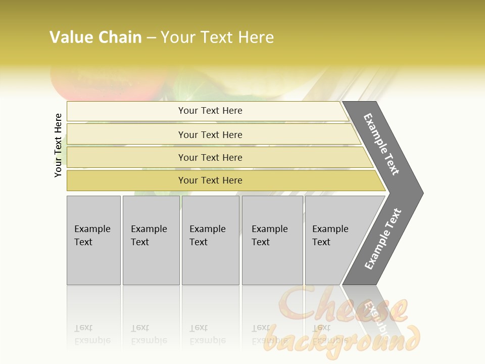 Glass Isolated Brie PowerPoint Template