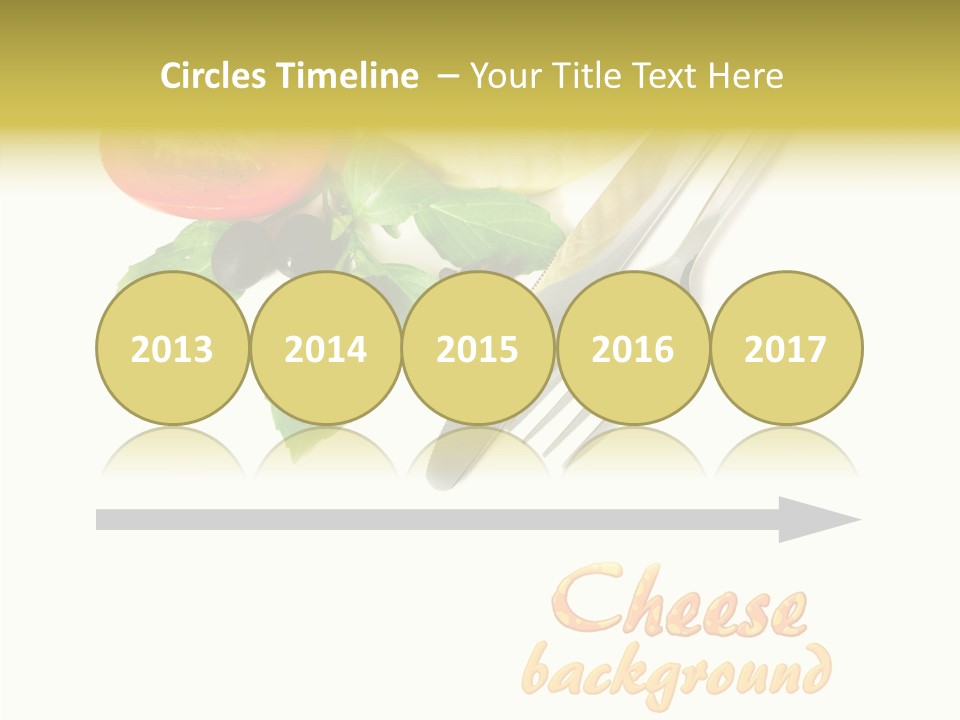 Glass Isolated Brie PowerPoint Template