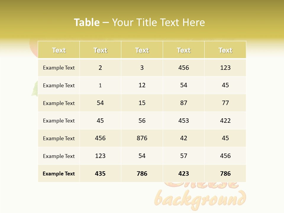 Glass Isolated Brie PowerPoint Template