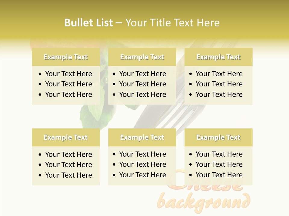 Glass Isolated Brie PowerPoint Template