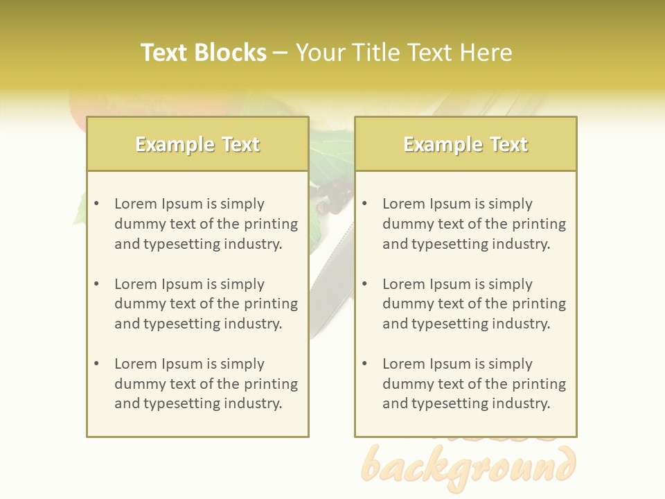 Glass Isolated Brie PowerPoint Template