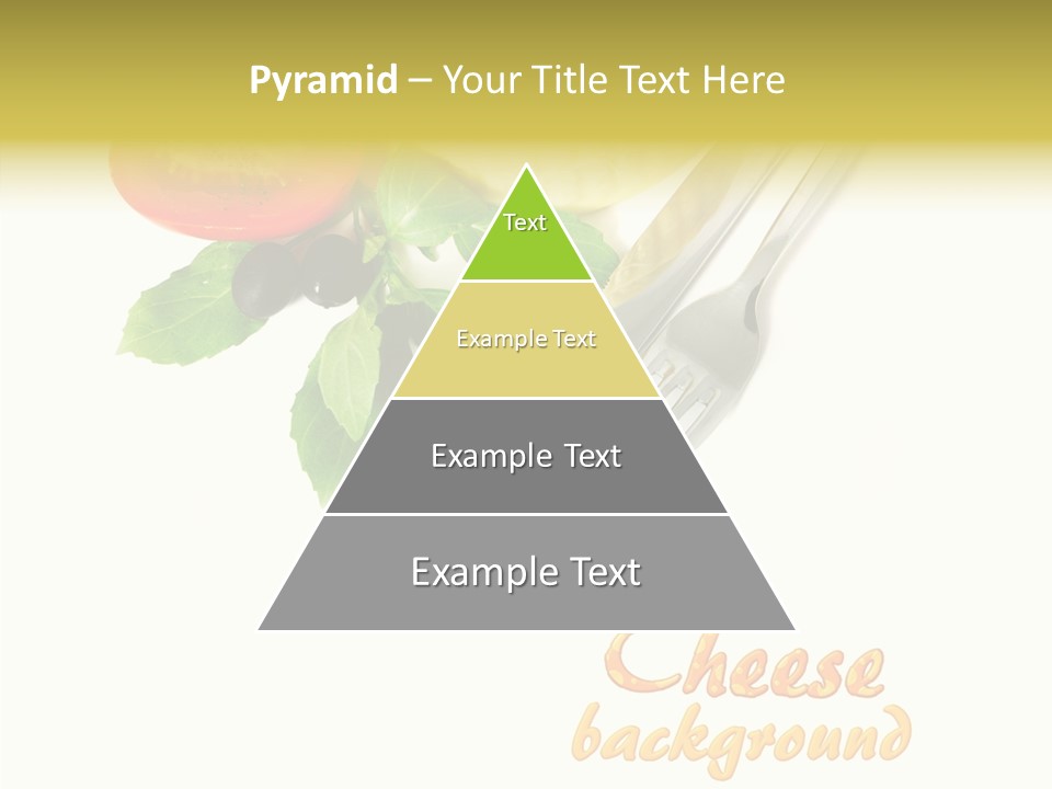 Glass Isolated Brie PowerPoint Template