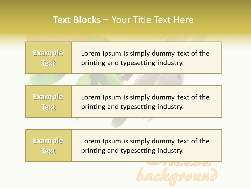 Glass Isolated Brie PowerPoint Template