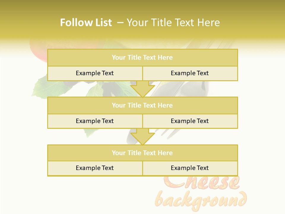 Glass Isolated Brie PowerPoint Template
