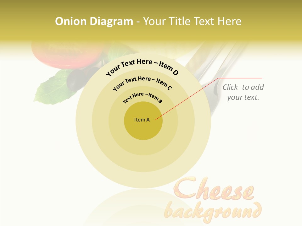 Glass Isolated Brie PowerPoint Template