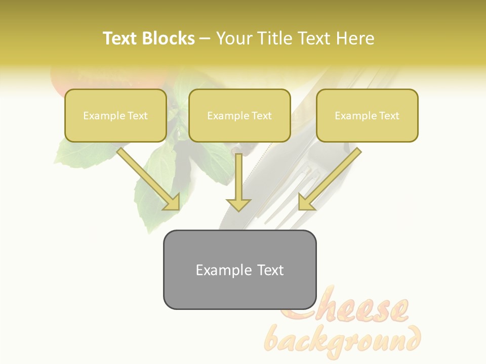 Glass Isolated Brie PowerPoint Template