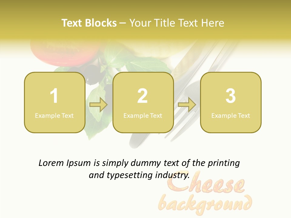 Glass Isolated Brie PowerPoint Template
