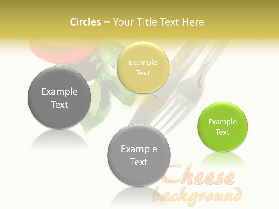 Glass Isolated Brie PowerPoint Template