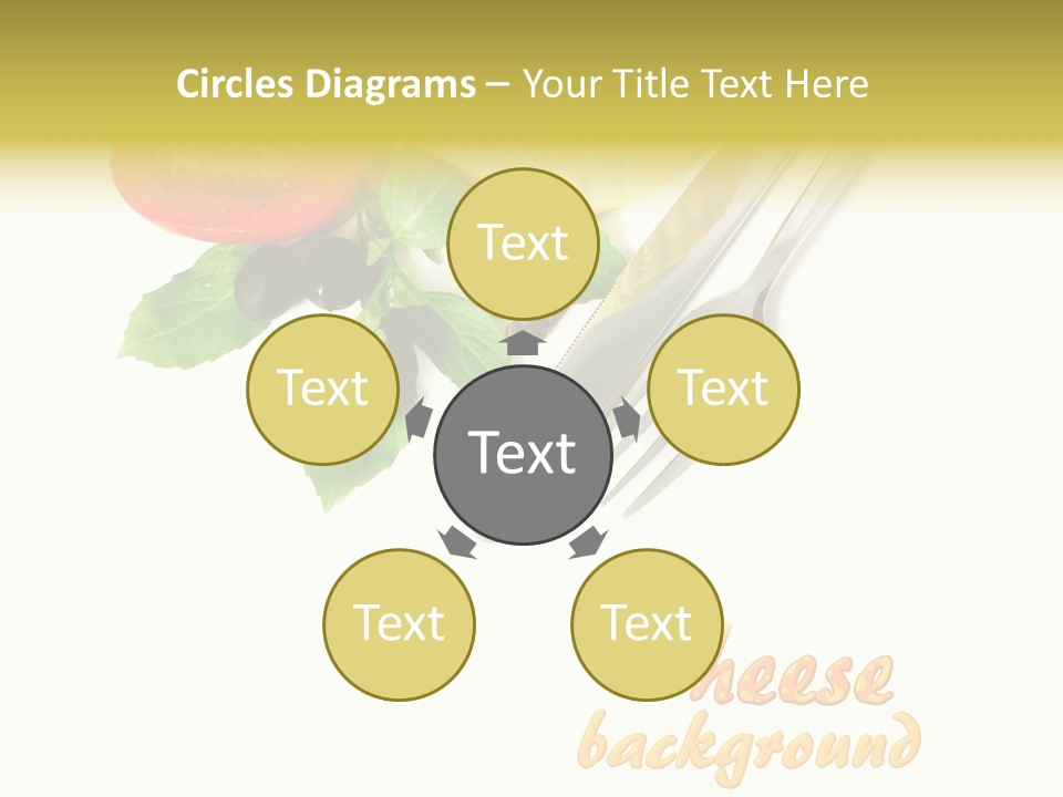 Glass Isolated Brie PowerPoint Template