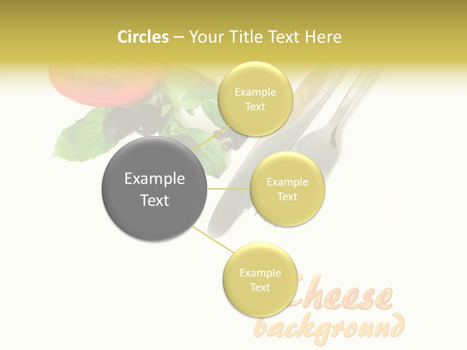 Glass Isolated Brie PowerPoint Template