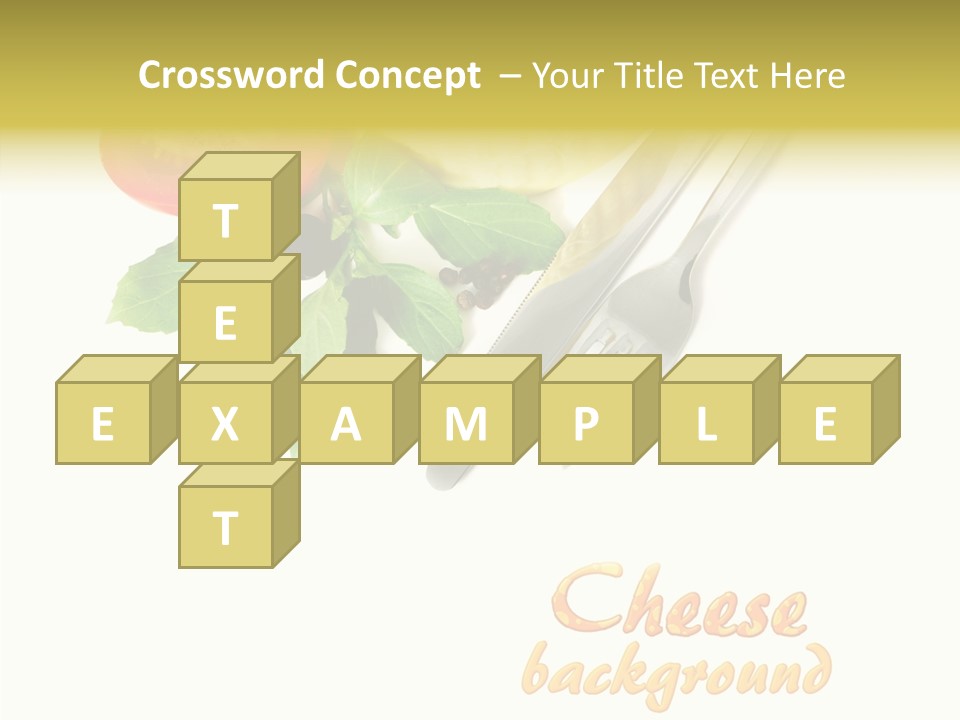 Glass Isolated Brie PowerPoint Template