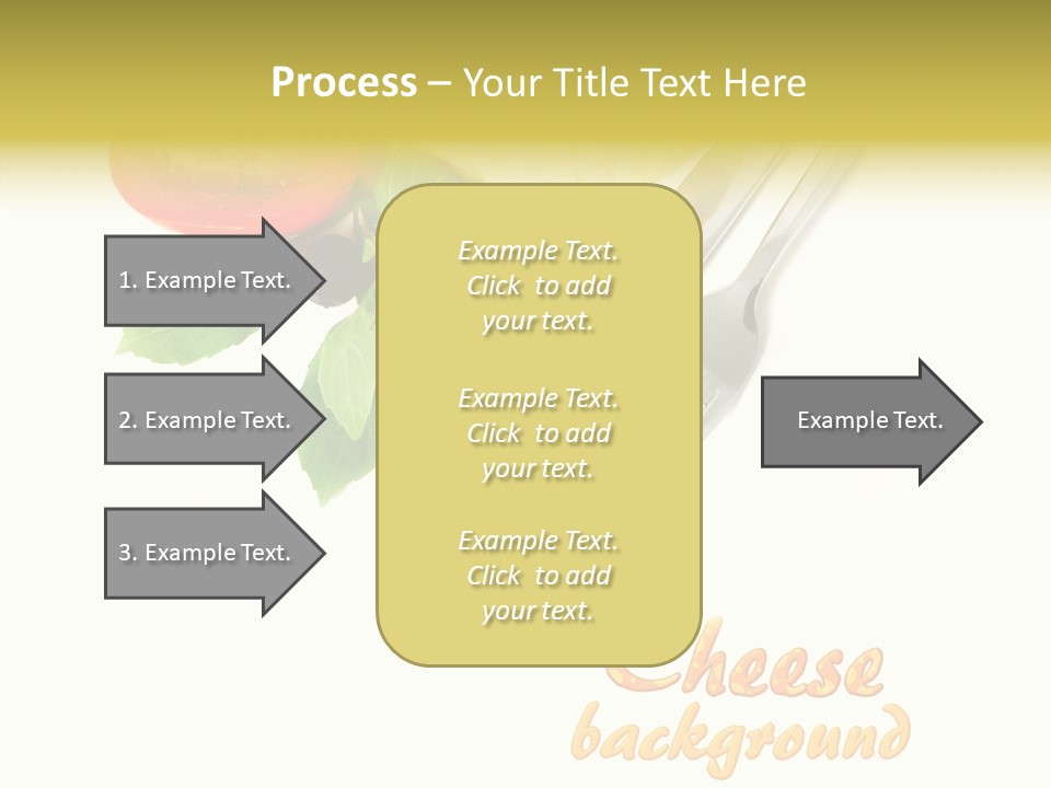 Glass Isolated Brie PowerPoint Template