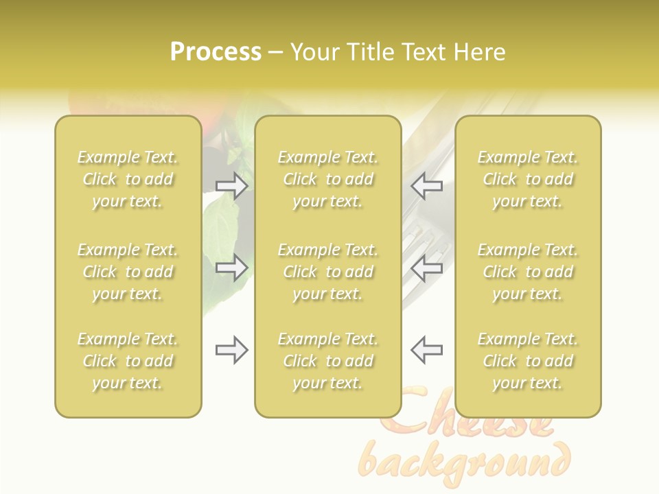 Glass Isolated Brie PowerPoint Template