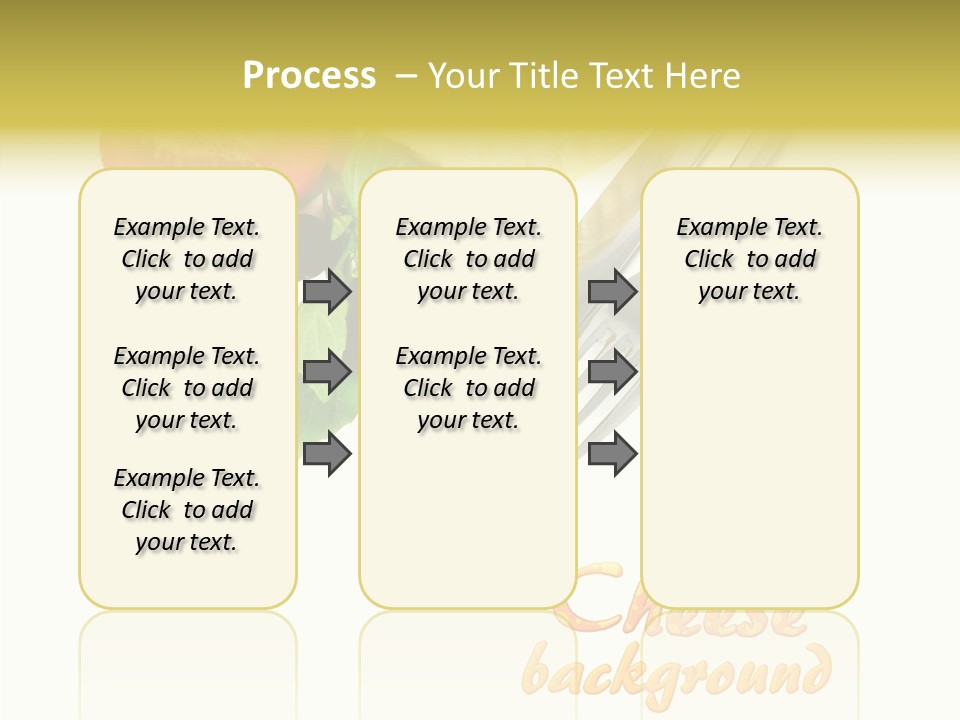 Glass Isolated Brie PowerPoint Template