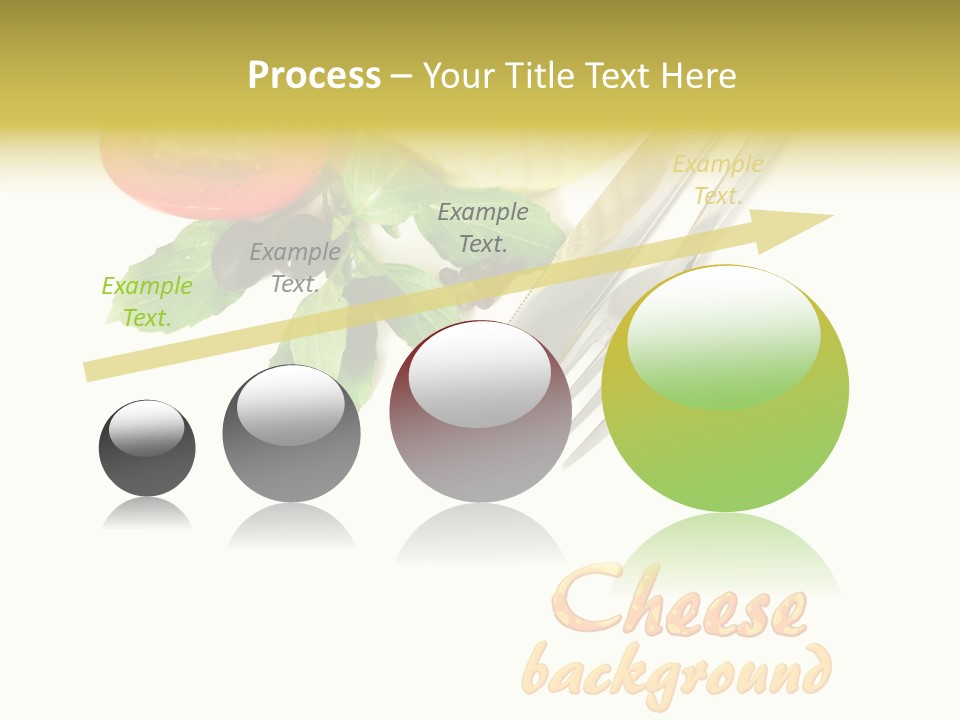 Glass Isolated Brie PowerPoint Template