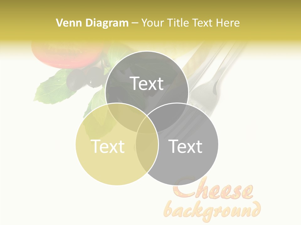 Glass Isolated Brie PowerPoint Template