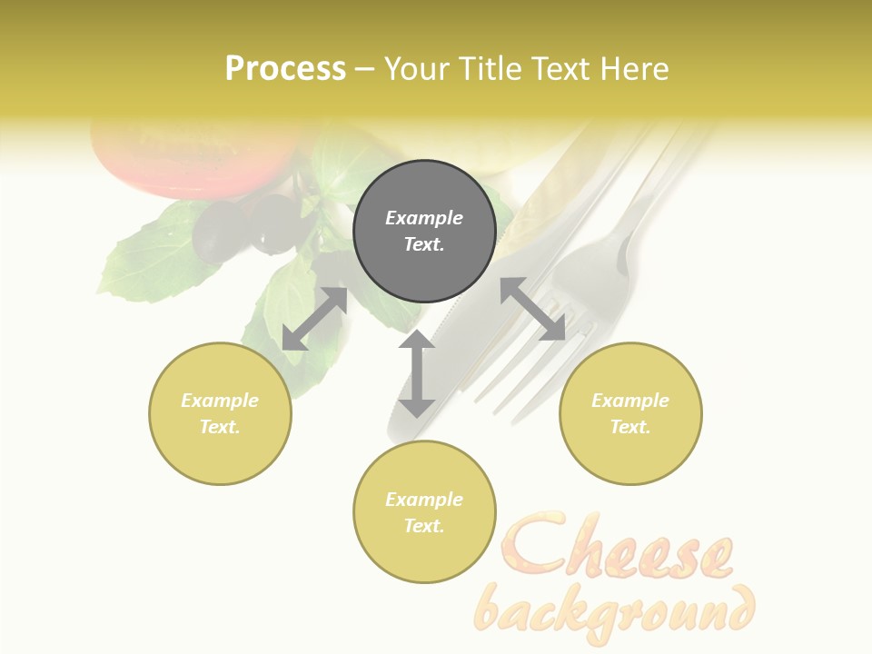 Glass Isolated Brie PowerPoint Template