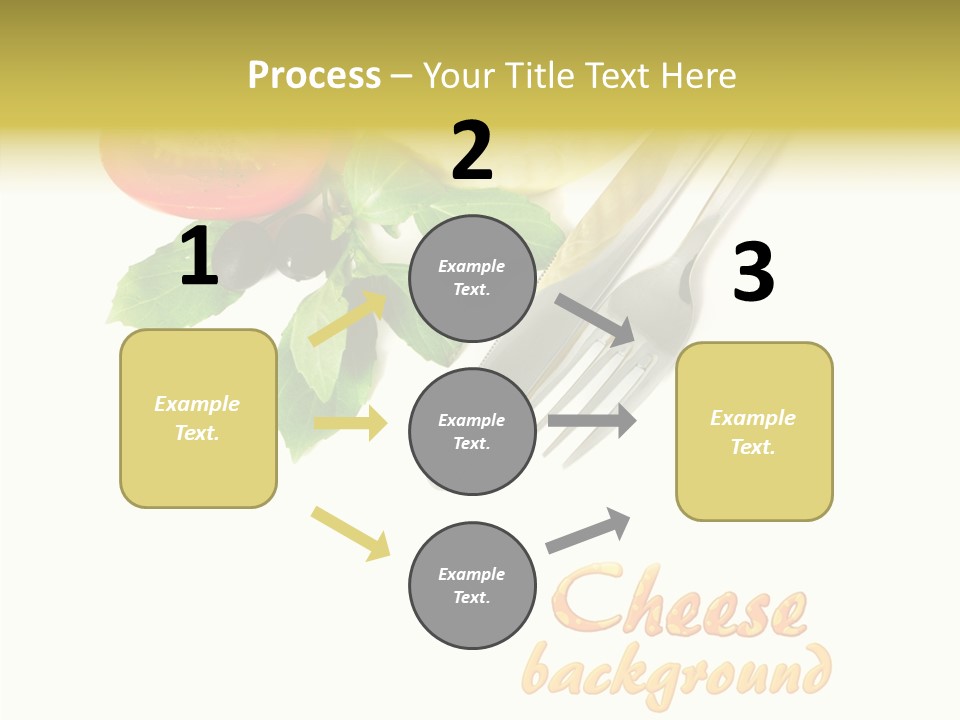 Glass Isolated Brie PowerPoint Template