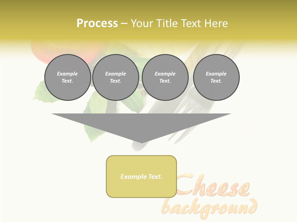 Glass Isolated Brie PowerPoint Template