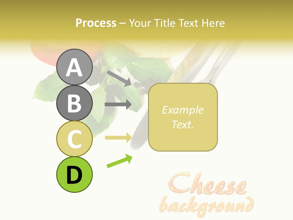 Glass Isolated Brie PowerPoint Template