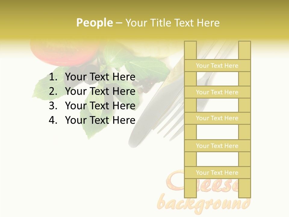 Glass Isolated Brie PowerPoint Template