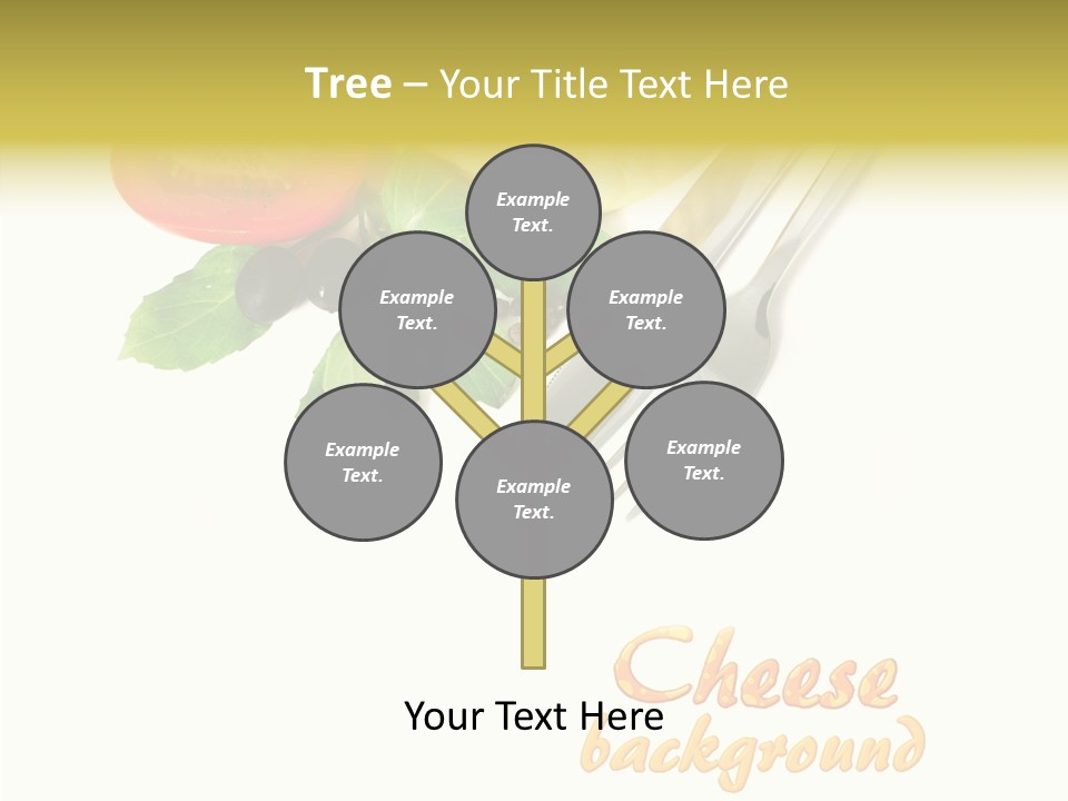 Glass Isolated Brie PowerPoint Template