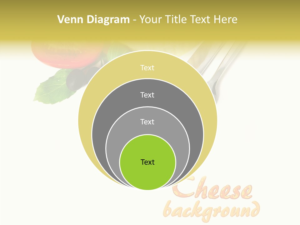 Glass Isolated Brie PowerPoint Template