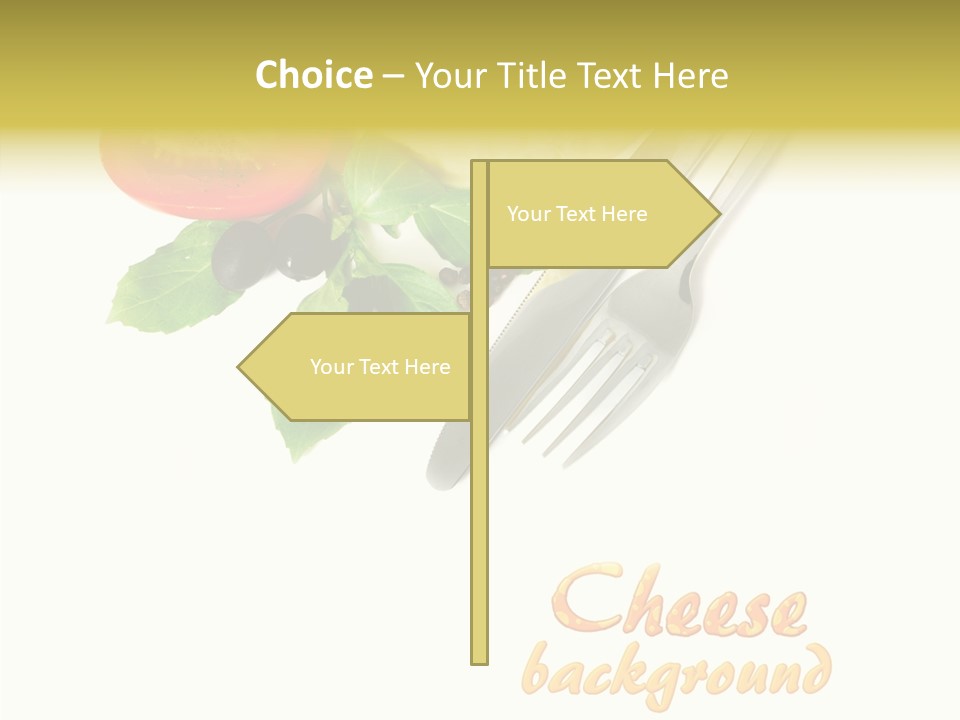 Glass Isolated Brie PowerPoint Template