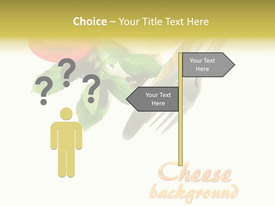 Glass Isolated Brie PowerPoint Template