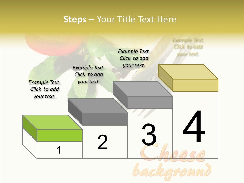 Glass Isolated Brie PowerPoint Template