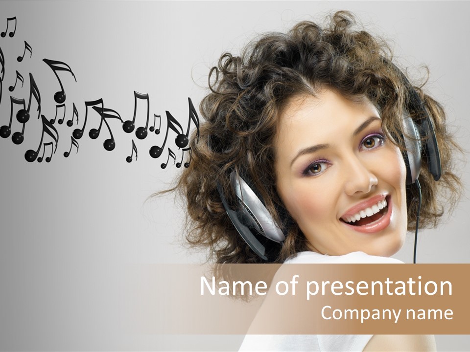 Studio Party Singing PowerPoint Template