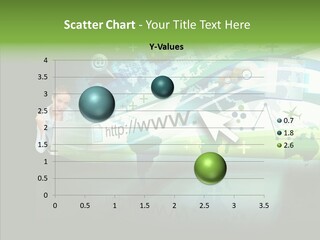 Data Surfing White PowerPoint Template