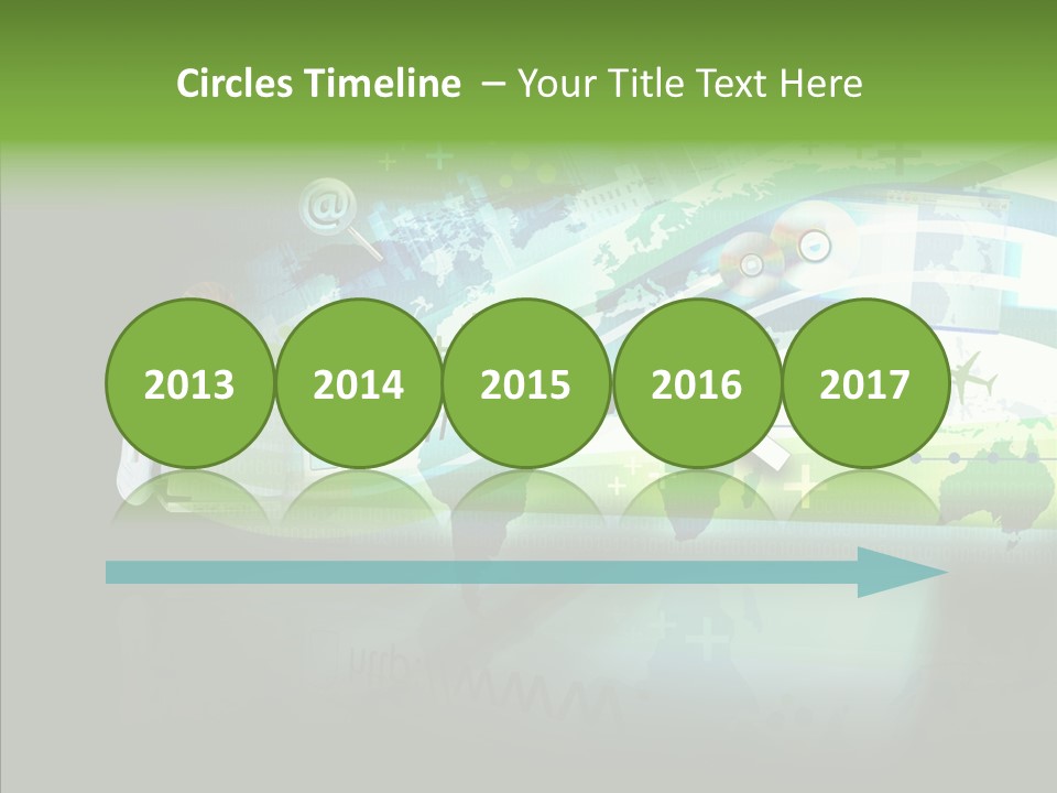 Data Surfing White PowerPoint Template